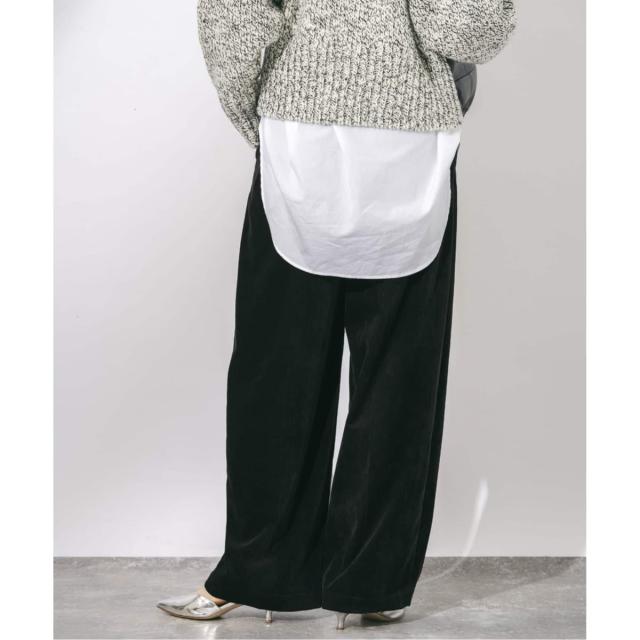 ジャーナルスタンダード レサージュ（journal standard L’essage）/《追加3》ストレッチコーデュロイ 2タックパンツ