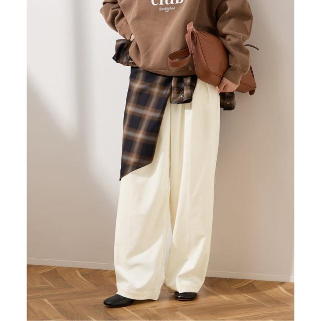 ジャーナルスタンダード レサージュ（journal standard L’essage）/《追加3》ストレッチコーデュロイ 2タックパンツ