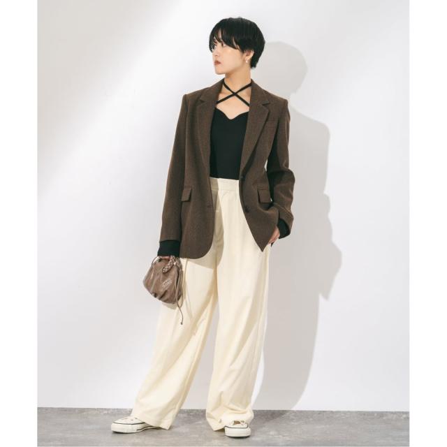 ジャーナルスタンダード レサージュ（journal standard L’essage）/《追加3》ストレッチコーデュロイ 2タックパンツ