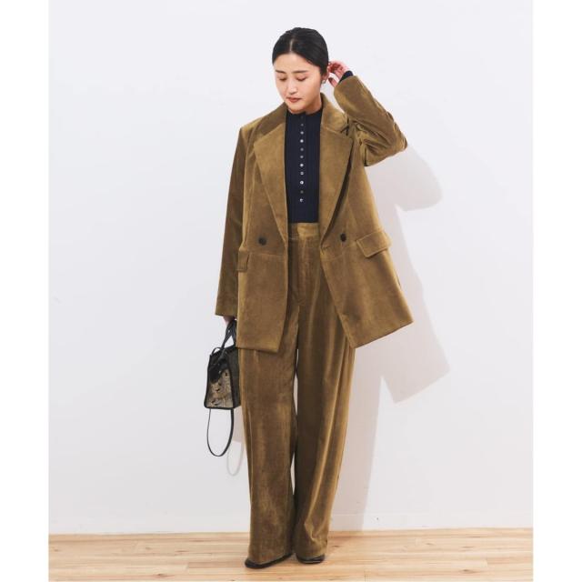 ジャーナルスタンダード レサージュ（journal standard L’essage）/《追加4》ストレッチコーデュロイ 2タックパンツ