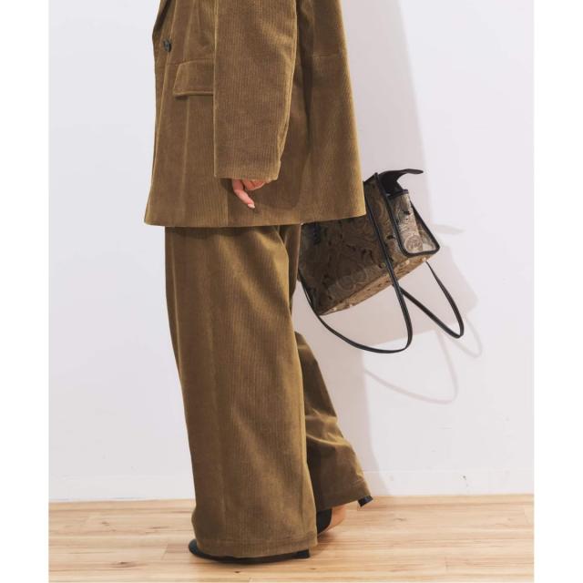 ジャーナルスタンダード レサージュ（journal standard L’essage）/《追加4》ストレッチコーデュロイ 2タックパンツ