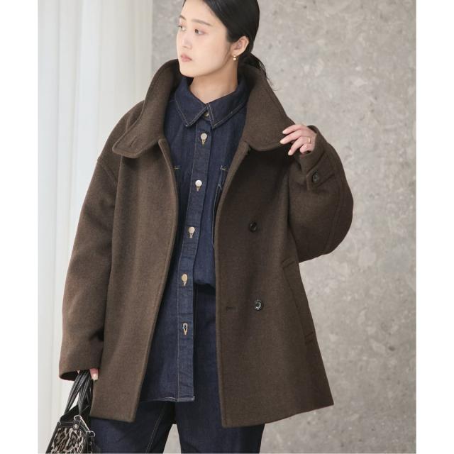 ジャーナルスタンダード レサージュ（journal standard L’essage）/《追加3》MANTECO/TWEEDスタンドショートコート