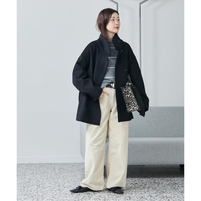 ジャーナルスタンダード レサージュ（journal standard L’essage）/《追加3》MANTECO/TWEEDスタンドショートコート