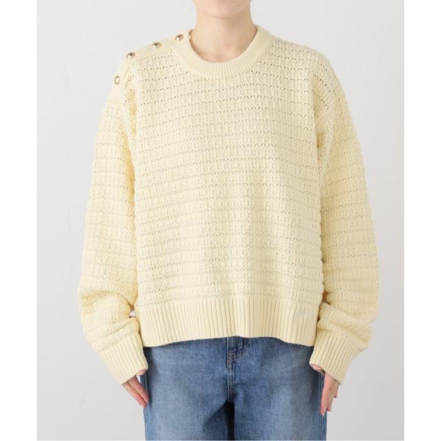 【NEW】ジャーナルスタンダード レサージュ（journal standard L’essage）/【GANNI/ガニー】Cotton Wool Stripe Sweater：ニット