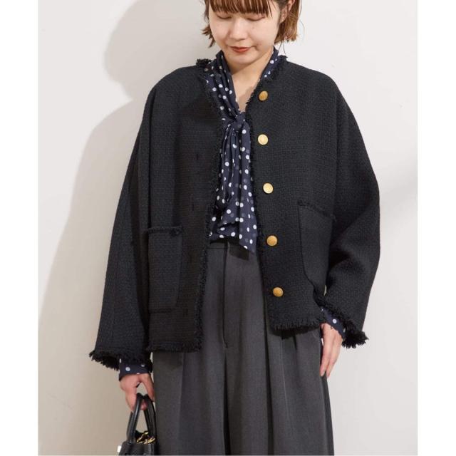 【NEW】ジャーナルスタンダード レサージュ（journal standard L’essage）/《追加4》【SP】GIOLICATWEED ドルマンジャケット