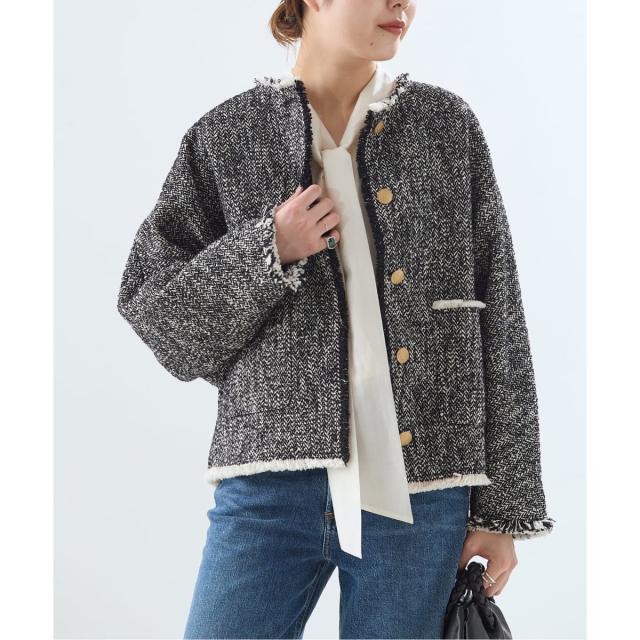 【NEW】ジャーナルスタンダード レサージュ（journal standard L’essage）/《追加4》【SP】GIOLICATWEED ドルマンジャケット