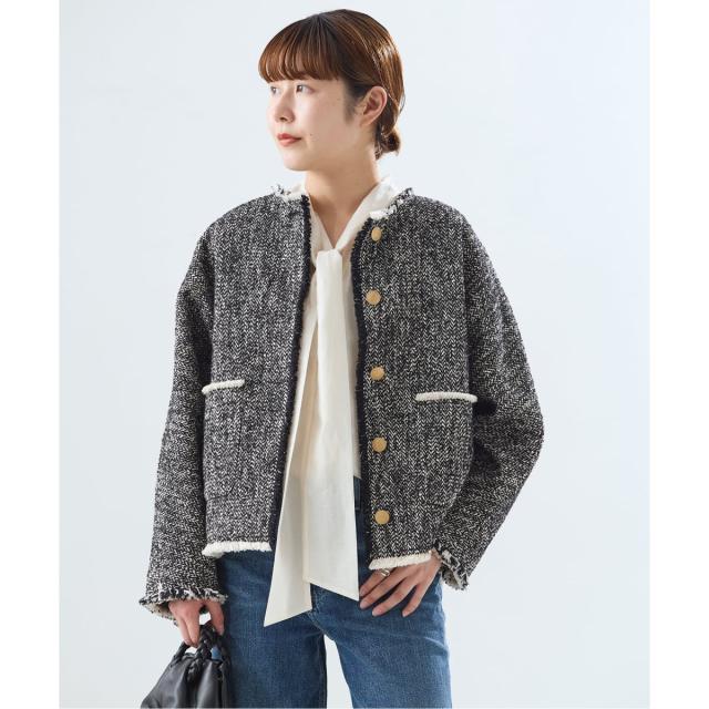 【NEW】ジャーナルスタンダード レサージュ（journal standard L’essage）/《追加4》【SP】GIOLICATWEED ドルマンジャケット