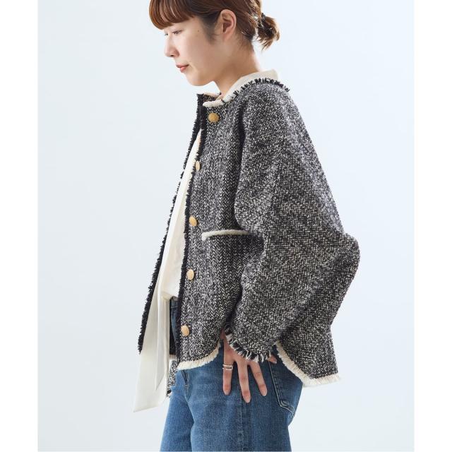 【NEW】ジャーナルスタンダード レサージュ（journal standard L’essage）/《追加4》【SP】GIOLICATWEED ドルマンジャケット