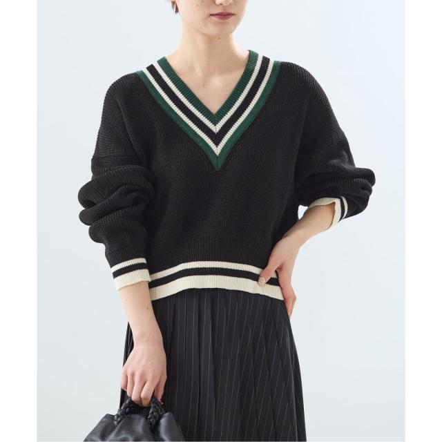 ジャーナルスタンダード レサージュ（journal standard L’essage）/《予約》リネンラインVネックプルオーバー