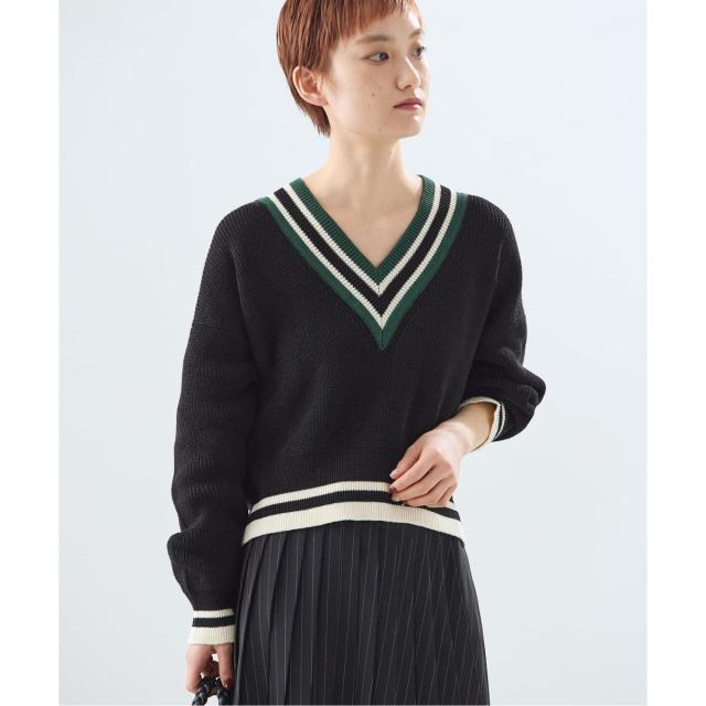 ジャーナルスタンダード レサージュ（journal standard L’essage）/《予約》リネンラインVネックプルオーバー
