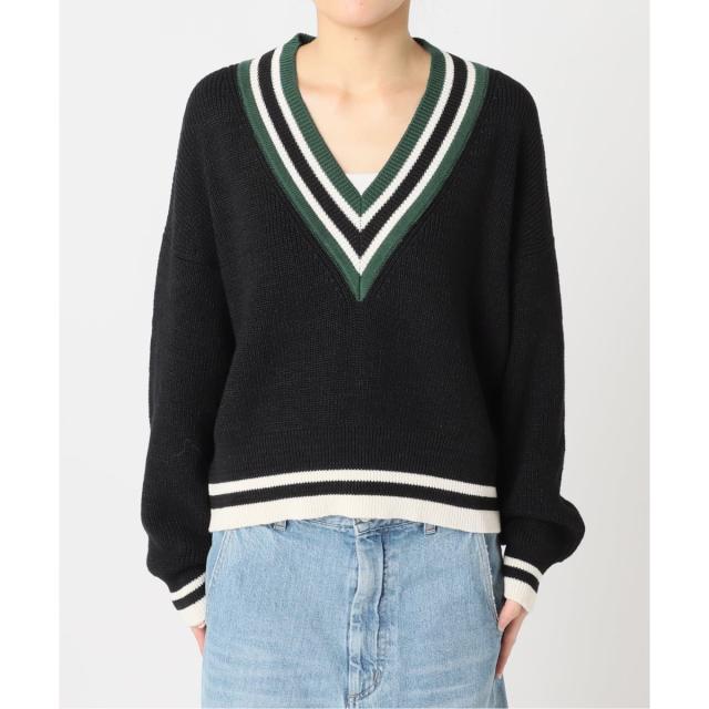 ジャーナルスタンダード レサージュ（journal standard L’essage）/《予約》リネンラインVネックプルオーバー