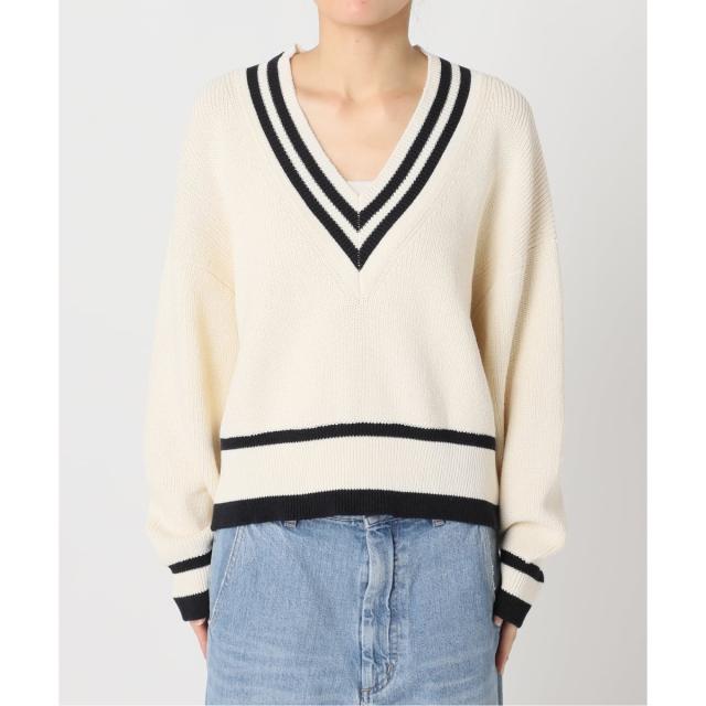 ジャーナルスタンダード レサージュ（journal standard L’essage）/《予約》リネンラインVネックプルオーバー