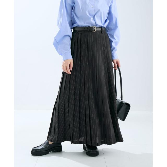 ジャーナルスタンダード レサージュ（journal standard L’essage）/《予約》TWトロ/ストライプ プリーツスカート