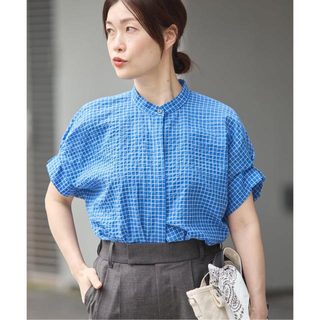25SS美品*定価3.2万 セオリーリュクス ジャガードブラウス アイボリー 