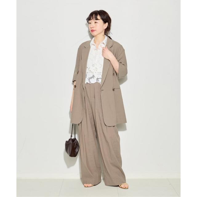 ジャーナルスタンダード レサージュ（journal standard L’essage）/バイオリネン ワイドタックパンツ_9