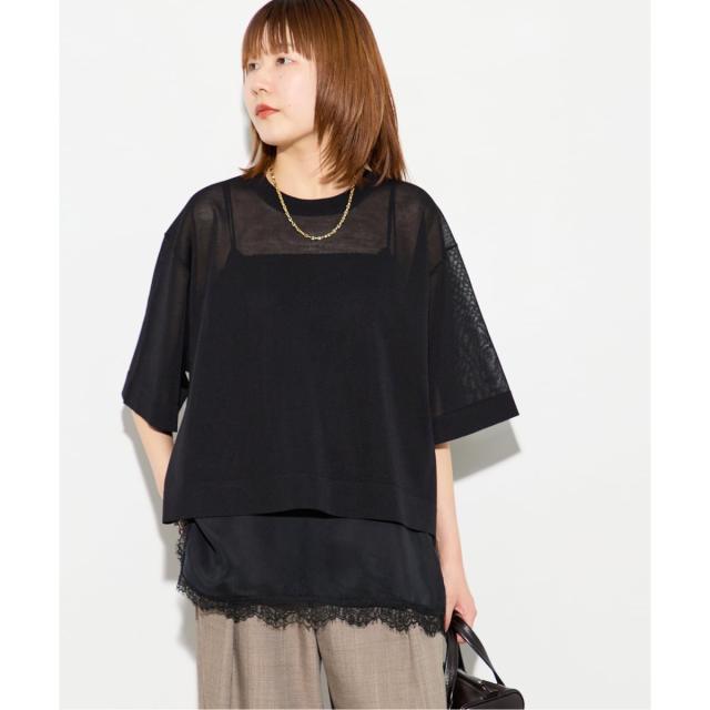 ジャーナルスタンダード レサージュ（journal standard L’essage）/フォルムニットTシャツ_12