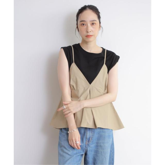 逐次刊行物標準尺度 レサージュ（journal standard L’essage）/The Loom/ザ 御部屋 COTTON PLEATED CAMISOLE キャミソール