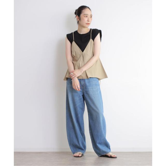 逐次刊行物標準尺度 レサージュ（journal standard L’essage）/The Loom/ザ 御部屋 COTTON PLEATED CAMISOLE キャミソール