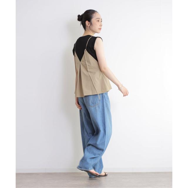 逐次刊行物標準尺度 レサージュ（journal standard L’essage）/The Loom/ザ 御部屋 COTTON PLEATED CAMISOLE キャミソール
