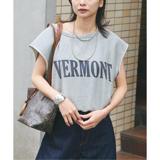 ジャーナルスタンダード レサージュ（journal standard L’essage）/《予約》裏毛ノースリーブ ロゴプルオーバー