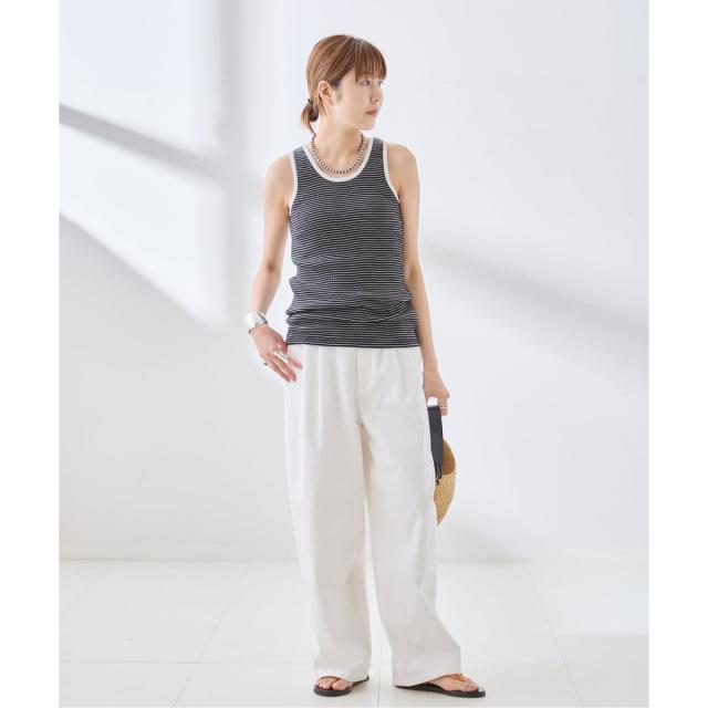 【NEW】ジャーナルスタンダード レサージュ（journal standard L’essage）/カップ付きボーダータンクトップ_3