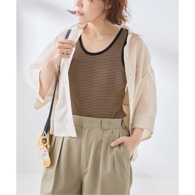 【NEW】ジャーナルスタンダード レサージュ（journal standard L’essage）/カップ付きボーダータンクトップ_12