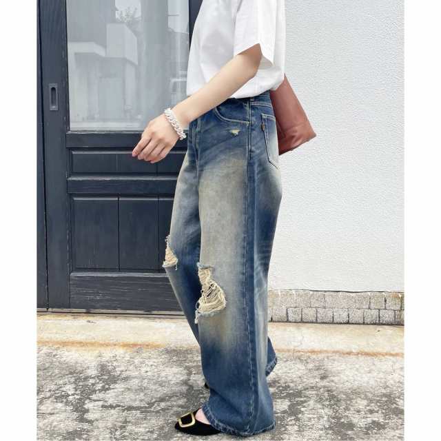 スピック&スパン 5 1/2 SIDE CRUSHED DENIM - beautifulbooze.com