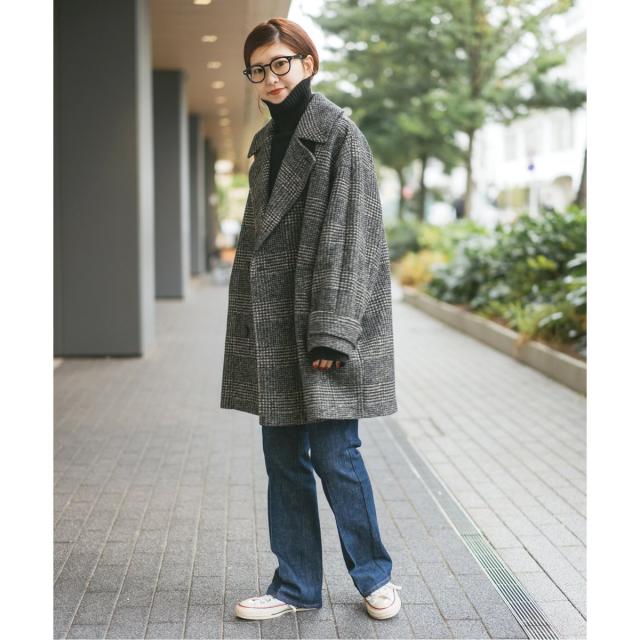 新品未使用品☆スピックアンドスパン ダブルスライバーハーフチェック 