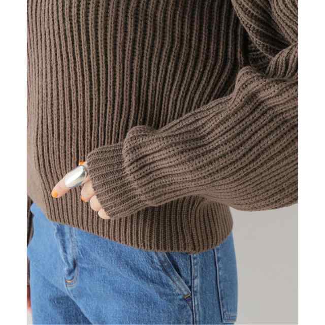 Spick＆Span【Oldderby Knitwear】別注ジップロングニット-