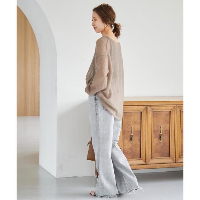 Spick&Span　ルーズモヘヤMIXボートネックニット スピック＆スパン（Spick and Span）/ルーズモヘヤMIXボート