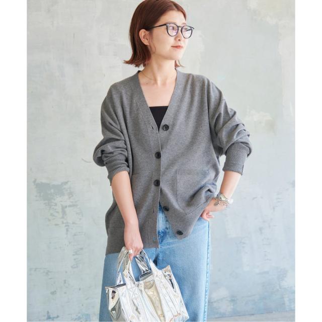 スピック＆スパン（Spick and Span）/≪WEB+一部店舗限定追加≫ダブルジャガード ビッグカーディガンの通販は