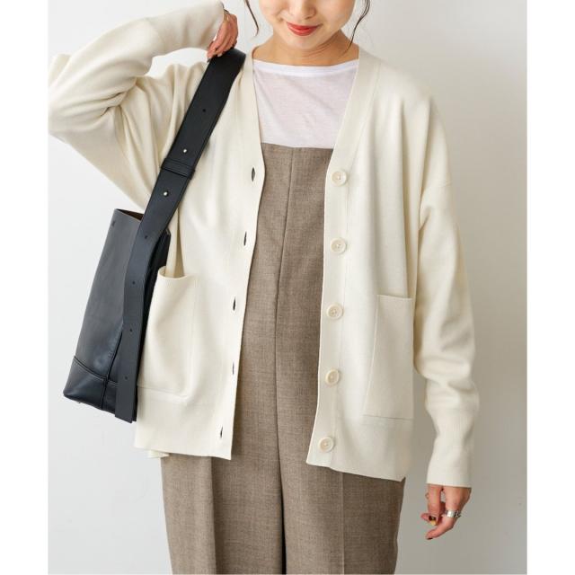 スピック＆スパン（Spick and Span）/≪WEB+一部店舗限定追加≫ダブルジャガード ビッグカーディガンの通販は