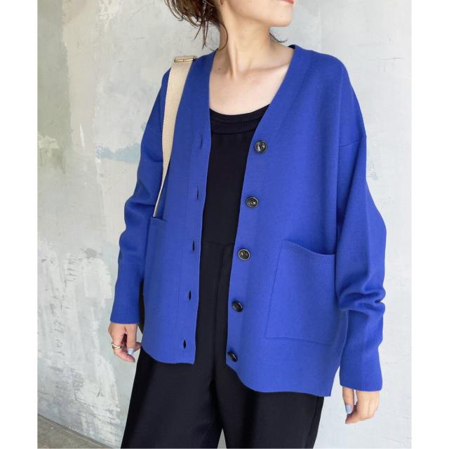 スピック＆スパン（Spick and Span）/≪WEB+一部店舗限定追加≫ダブルジャガード ビッグカーディガンの通販は