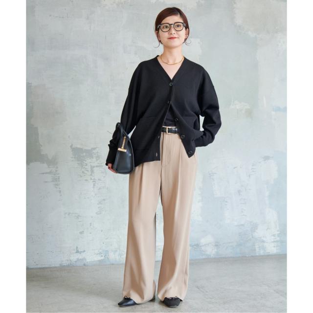 スピック＆スパン（Spick and Span）/≪WEB+一部店舗限定追加≫ダブルジャガード ビッグカーディガンの通販は