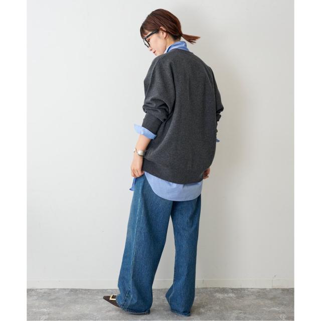 スピック＆スパン（Spick and Span）/≪WEB+一部店舗限定追加≫ダブルジャガード ビッグカーディガンの通販は