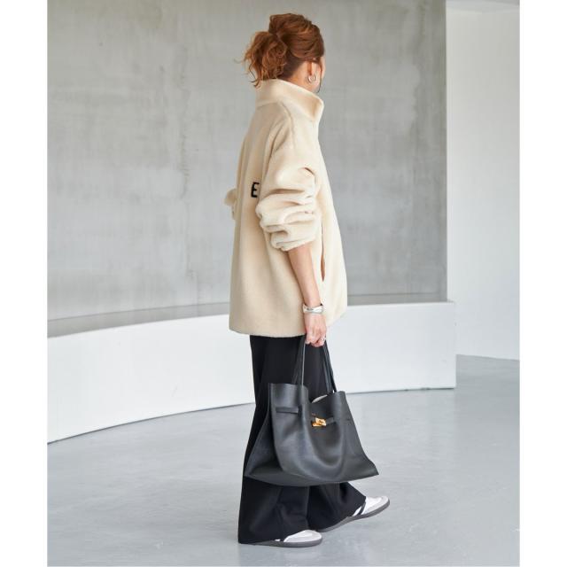【新品タグ付き】Spick and Spanバックロゴボアブルゾン Spick & Span（スピックアンドスパン）の「《WEB限定》バック