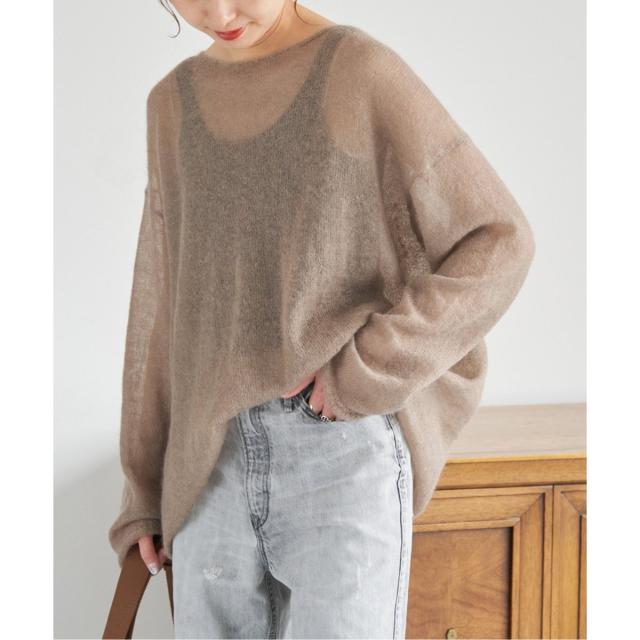 スピック＆スパン（Spick and Span）/《WEB限定カラー有り / 追加》ルーズモヘヤMIXボートネックニット