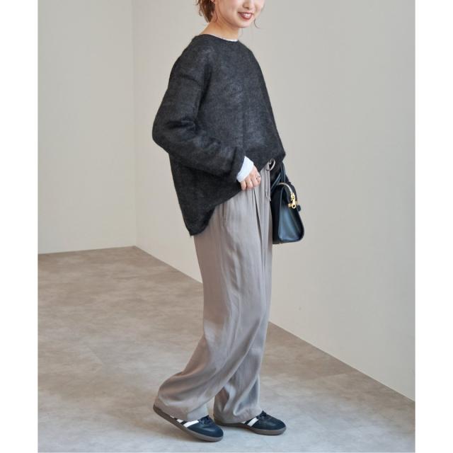 スピック＆スパン（Spick and Span）/《WEB限定カラー有り / 追加》ルーズモヘヤMIXボートネックニット