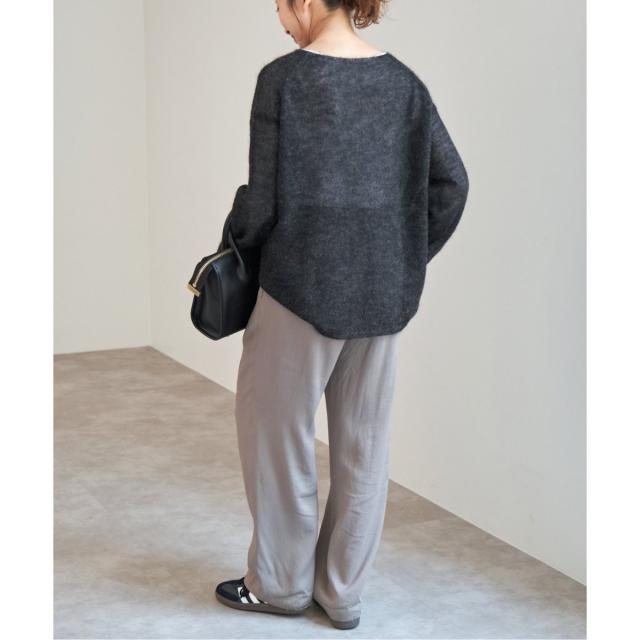 スピック＆スパン（Spick and Span）/《WEB限定カラー有り / 追加》ルーズモヘヤMIXボートネックニット