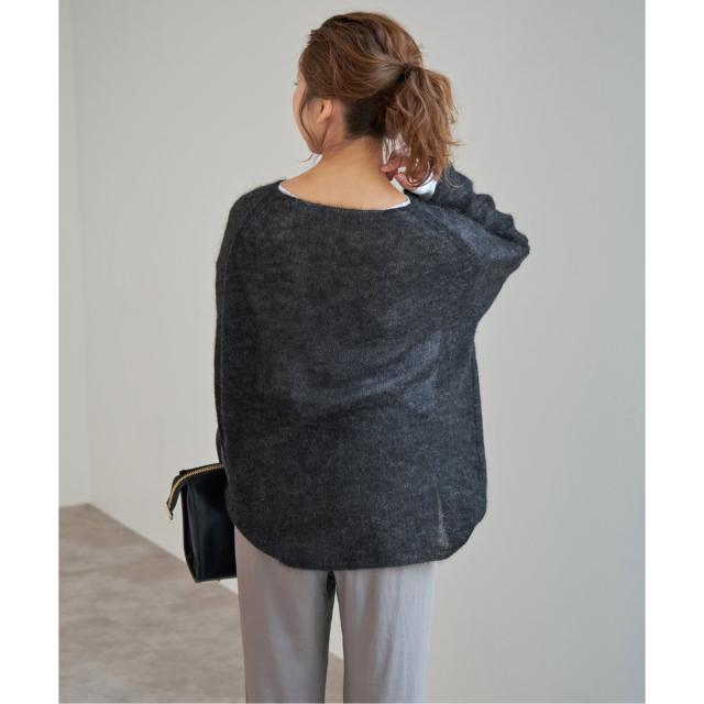 スピック＆スパン（Spick and Span）/《WEB限定カラー有り / 追加》ルーズモヘヤMIXボートネックニット