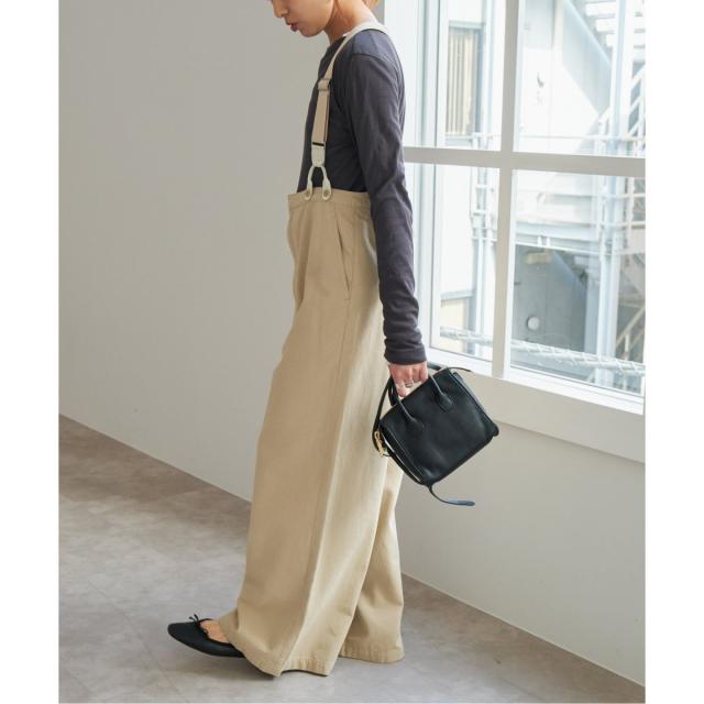 【完売品】SS25Spick＆spanサスペンダー付きワーカーパンツ36サイズ スピック＆スパン（Spick and Span）/《追加》サスペンダー付き