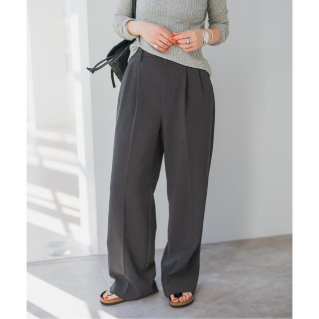 スピック＆スパン（Spick and Span）/《追加》ダブルクロスツータックパンツ