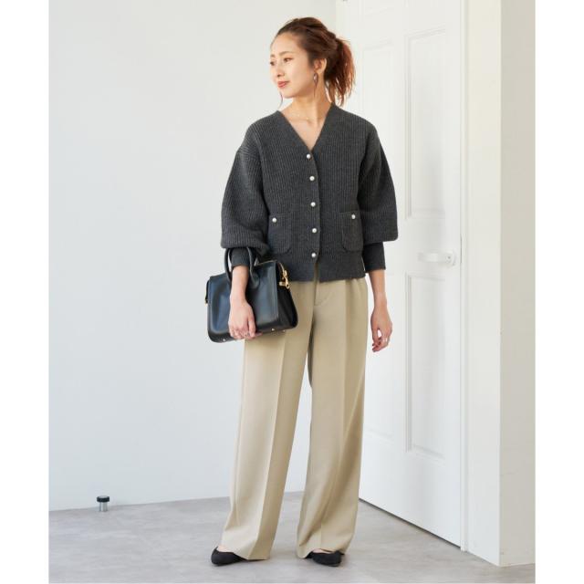 スピック＆スパン（Spick and Span）/《追加》ダブルクロスツータックパンツ