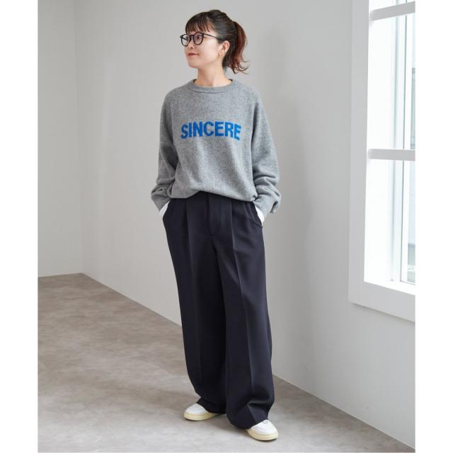 スピック＆スパン（Spick and Span）/《追加》ダブルクロスツータックパンツ