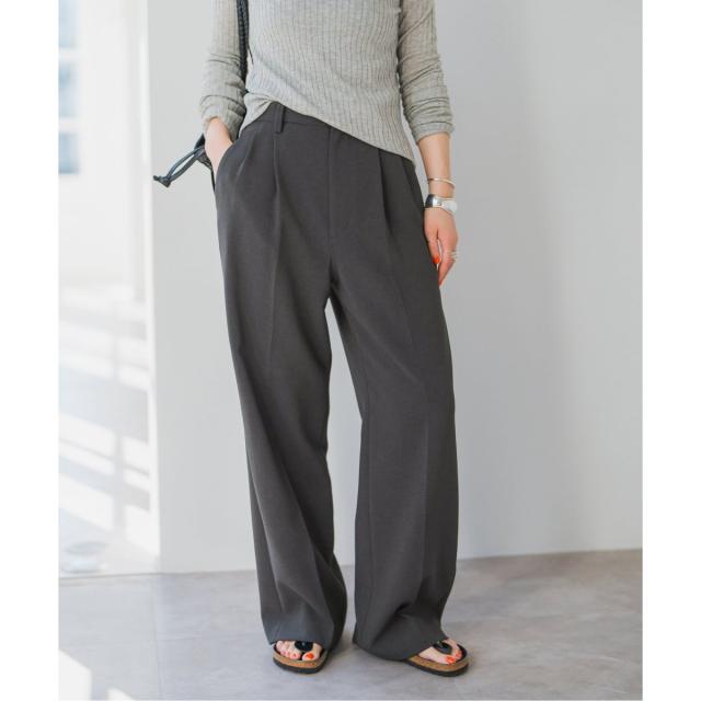 スピック＆スパン（Spick and Span）/《追加》ダブルクロスツータックパンツ