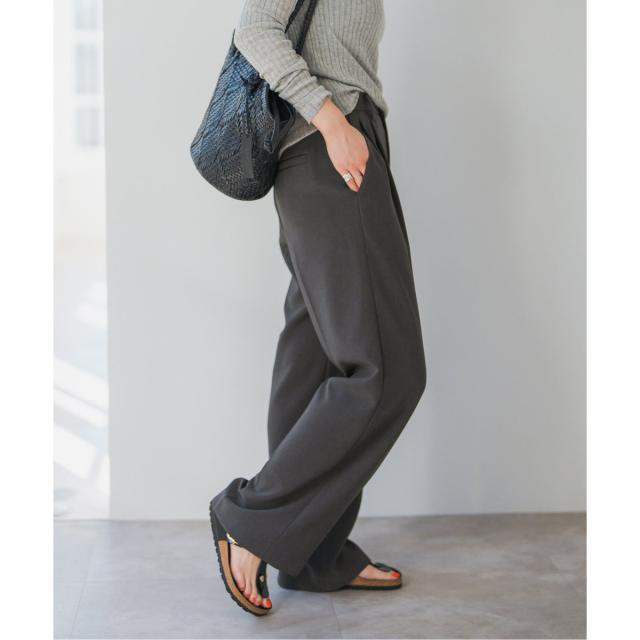 スピック＆スパン（Spick and Span）/《追加》ダブルクロスツータックパンツ