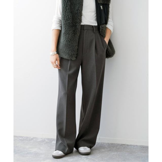 スピック＆スパン（Spick and Span）/《追加》ダブルクロスツータックパンツ