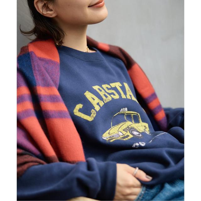 【RIKA ABE × Spick & Span】フロッキープリントスウェット WEB限定追加》【RIKA ABE × Spick & Span】フロッキープリント