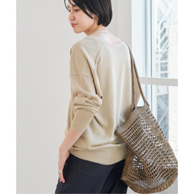 スピック＆スパン（Spick and Span）/シルキーヤーンVネックプル