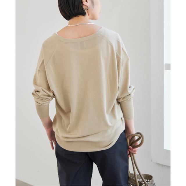 スピック＆スパン（Spick and Span）/シルキーヤーンVネックプル